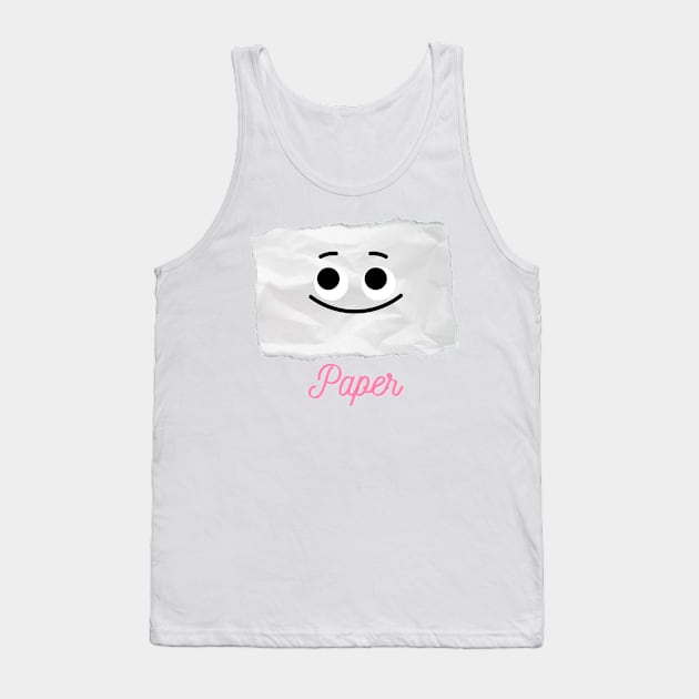 Rock/ Paper/ Scissors (Paper) Tank Top by ApexDesignsUnlimited